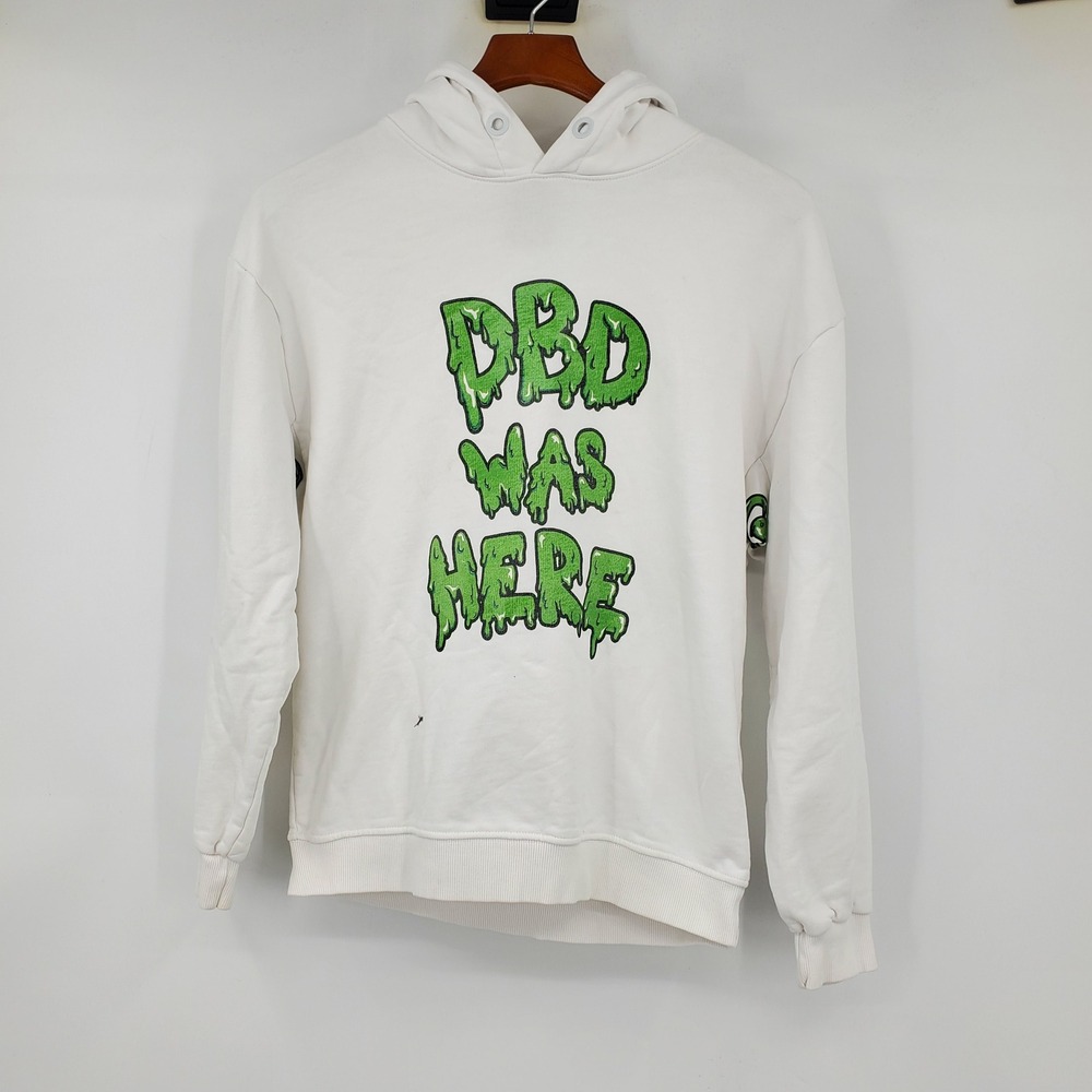 Sprayground DBD Was Here Slime Shark Hoodie White Green SP462WHT S Made in Italy